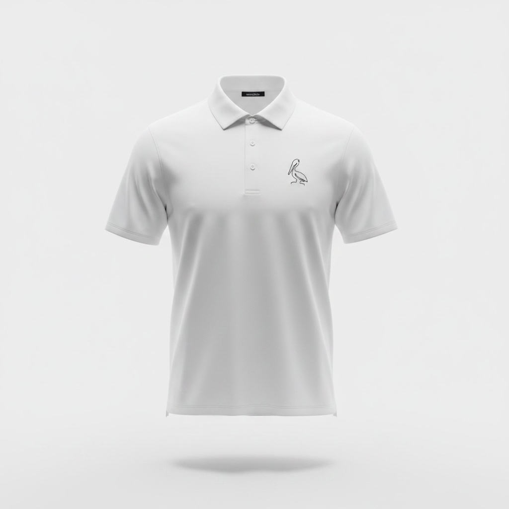 Solid White Polo 1771 Design