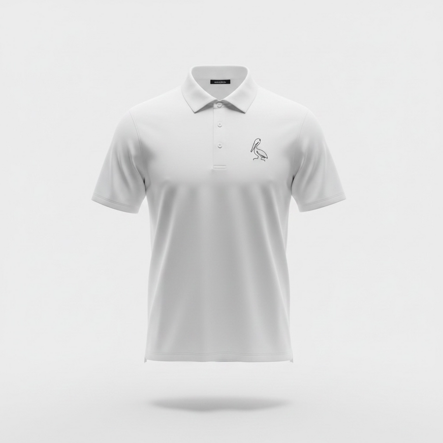 Solid White Polo 1771 Design