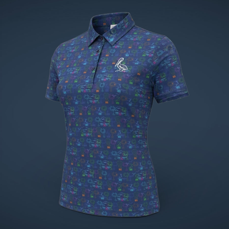 Neon Coastal Polo (Women's Polo)
