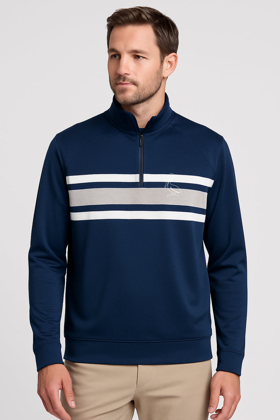 Navy Quarter Zip 1771 Design